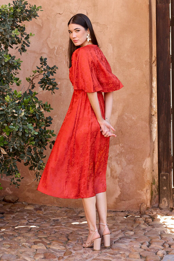 Pol&iacute;n Et Moi Vestido envelope Maeve Vermelho