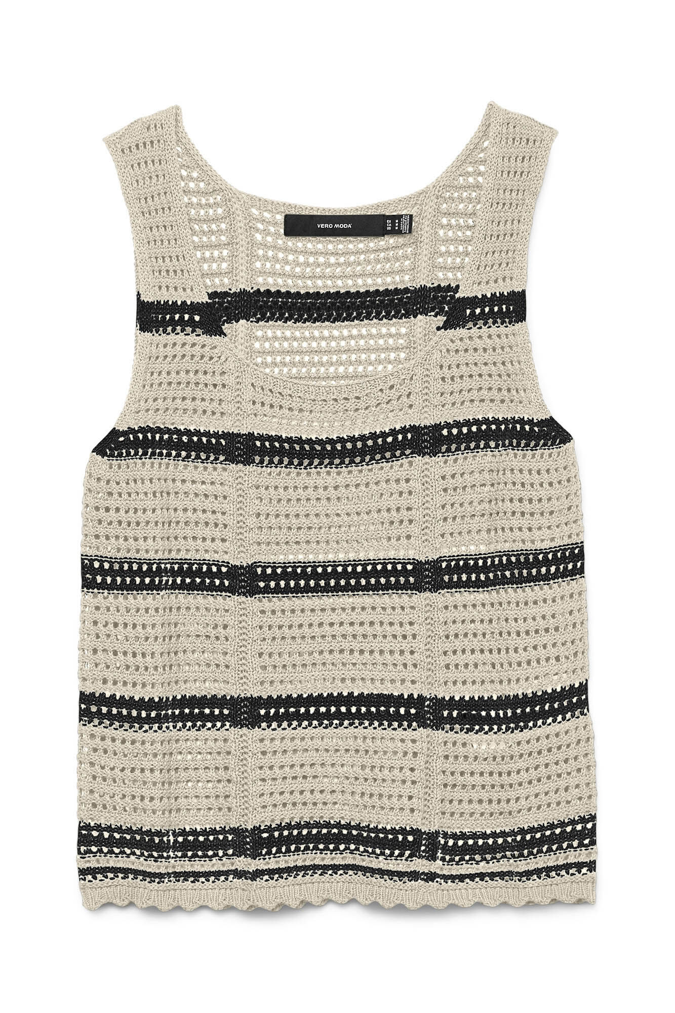 Vero Moda Top manga sisa de crochet