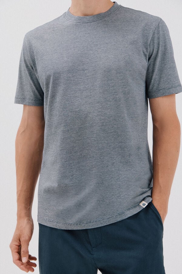 Cortefiel Camiseta liso falsa Azul