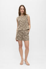 Object Chaleco tejido bordado Beige
