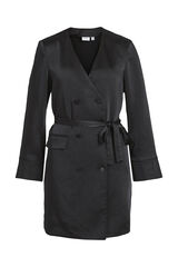 Vila Vestido satinado mini Negro