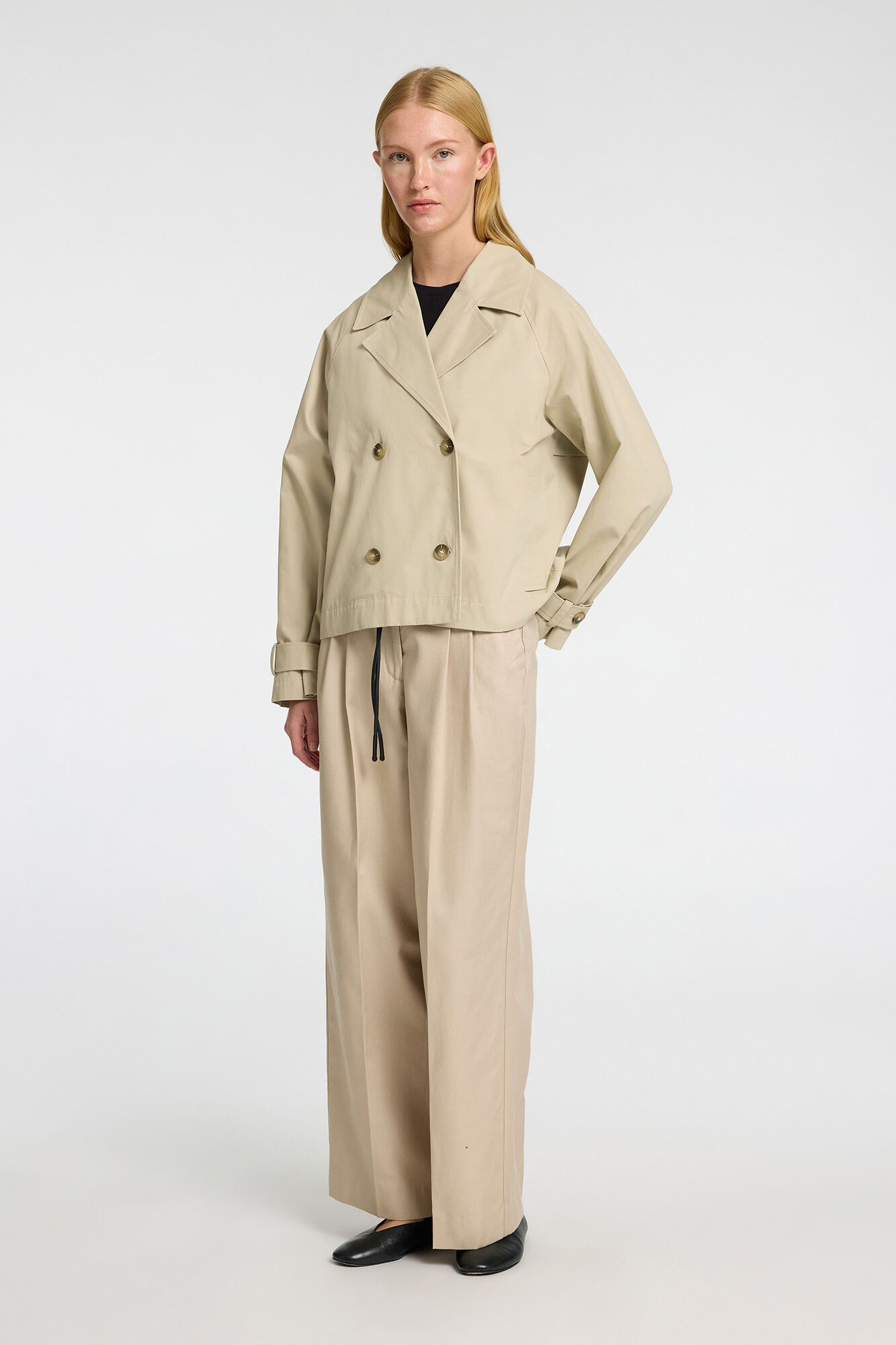 Selected Gabardina corta 100% algod&oacute;n