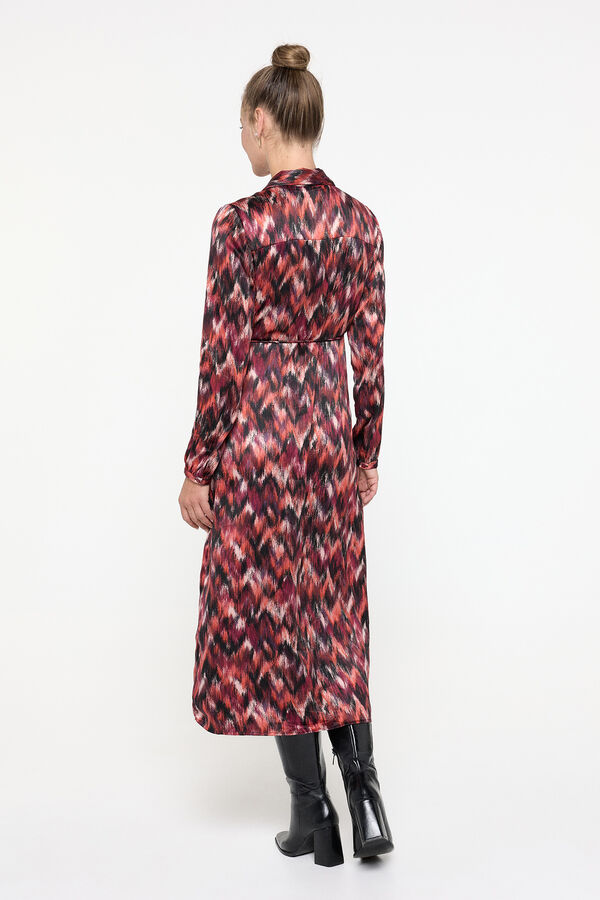 Vero Moda Vestido camisa envolvente  Roxo