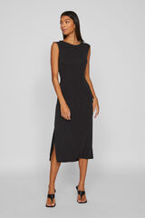 Vila Vestido midi sin mangas Negro
