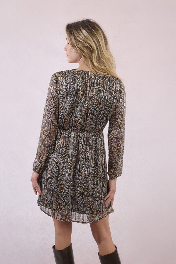 Molly Bracken Vestido de manga larga con estampado Multicolor