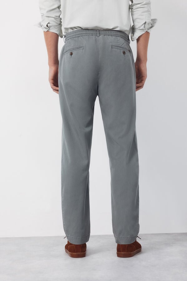 Cortefiel Cal&ccedil;as chino tapered leves Verde