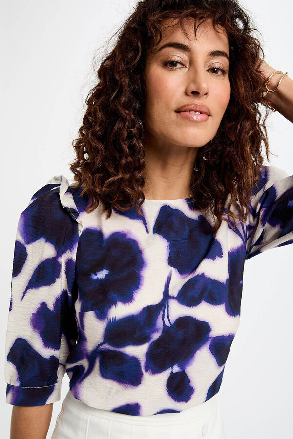 Morgan Blusa manga 3/4 estampada Multicolor