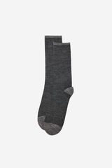 Cortefiel Calcet&iacute;n lana liso Gris