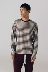 Cortefiel Set de pijama punto Granate