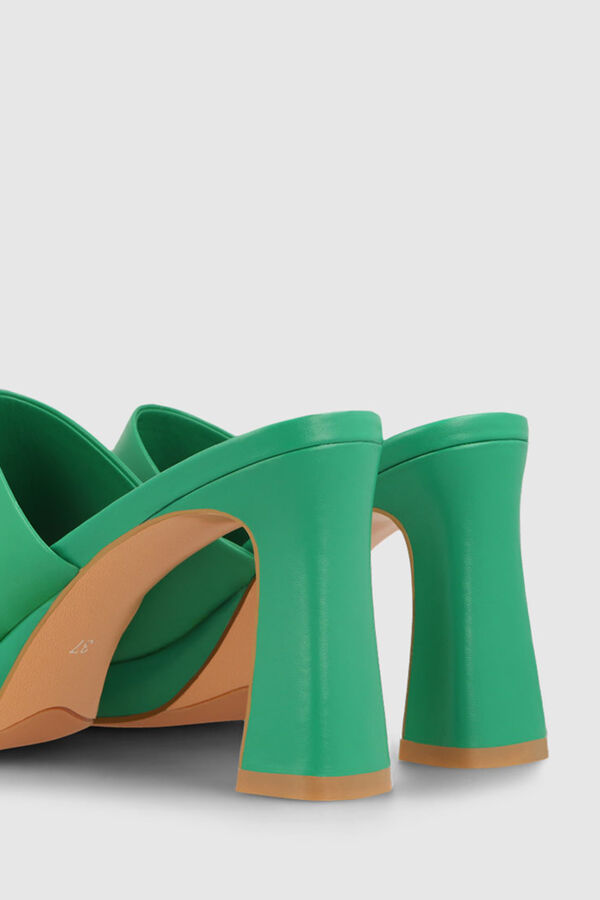 Lodi Sandálias em pele verde Verde