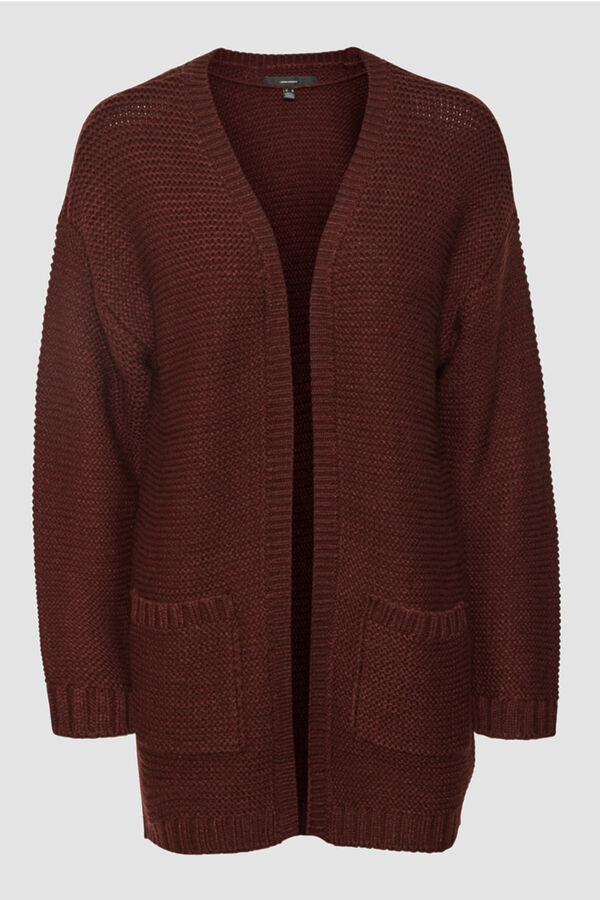Vero Moda Curve C&aacute;rdigan b&aacute;sico de punto Curve Rojo