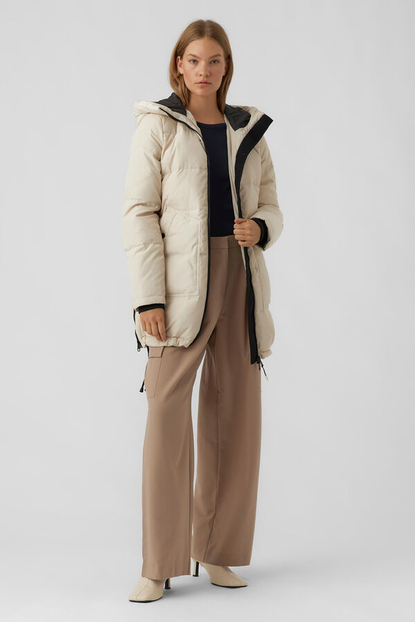 Vero Moda Sobretudo alcochoado com capuz Cinzento