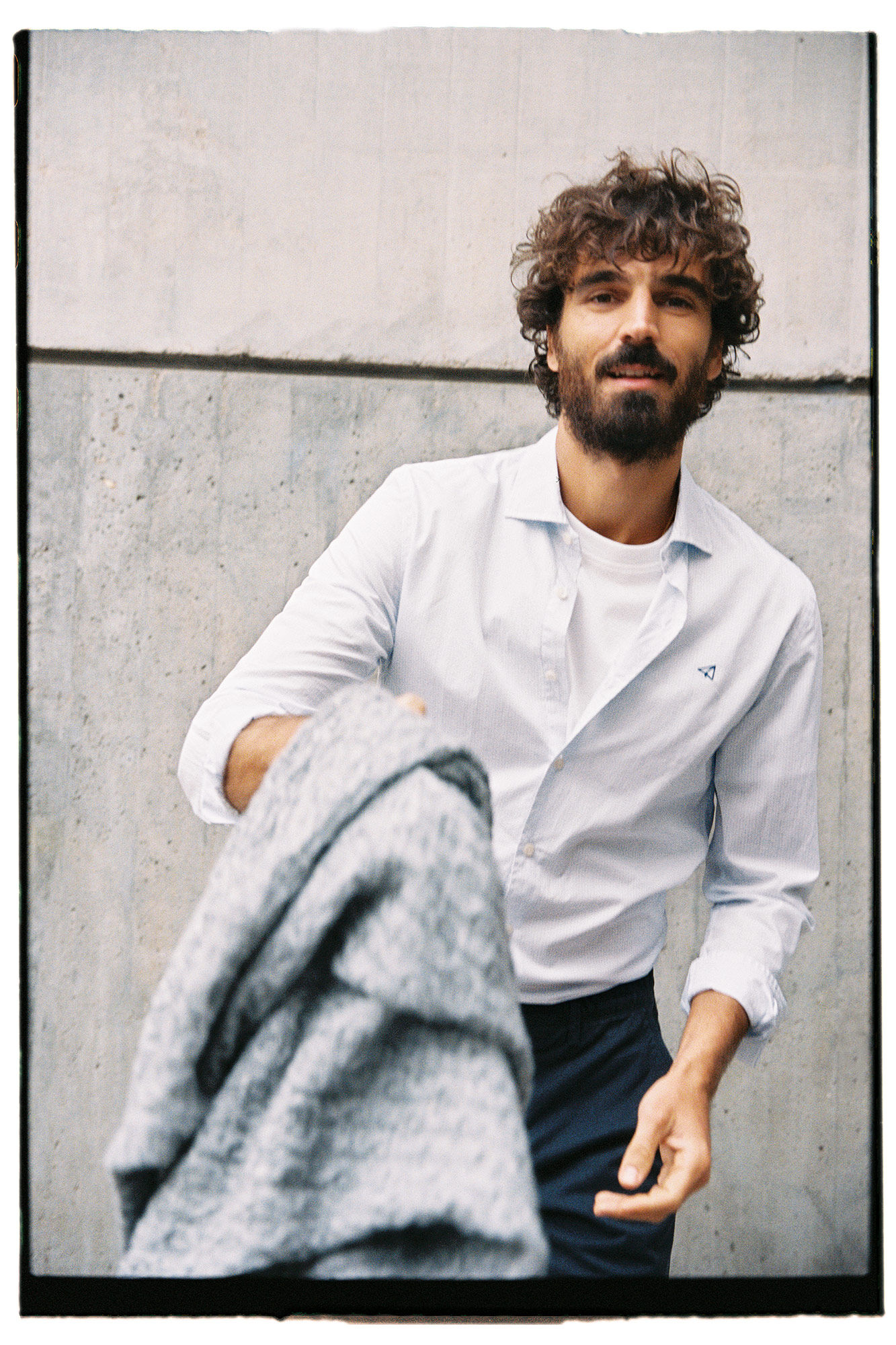 OOTO Camisa cuello italiano slim