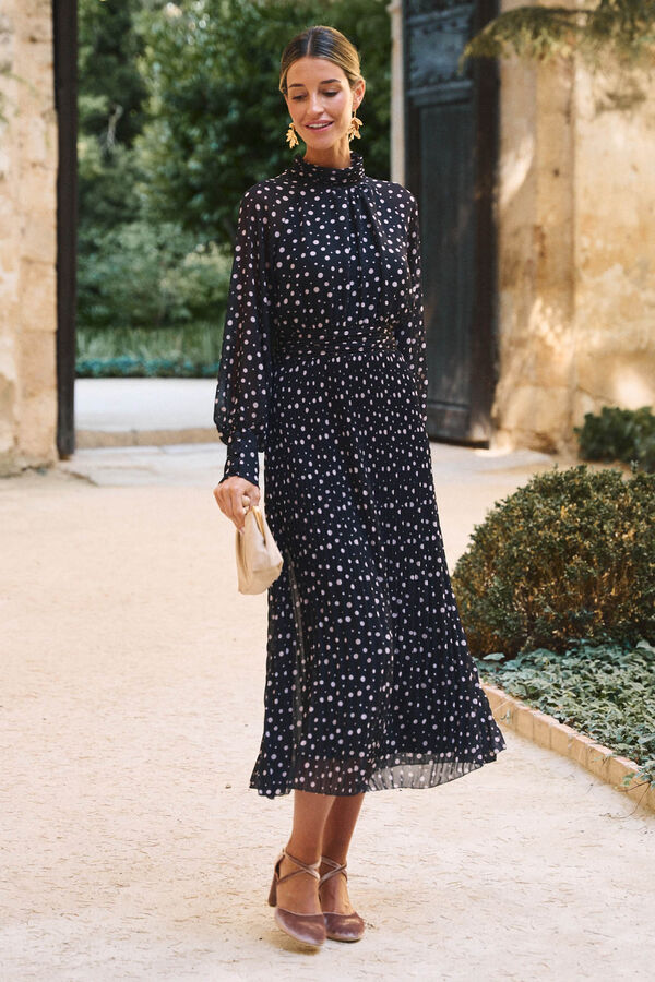 Pol&iacute;n Et Moi Vestido largo Marcia Negro