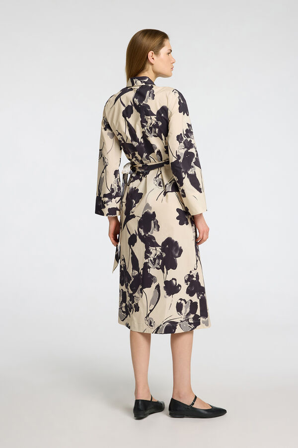 Selected Femme Vestido Wrap Midi Gris