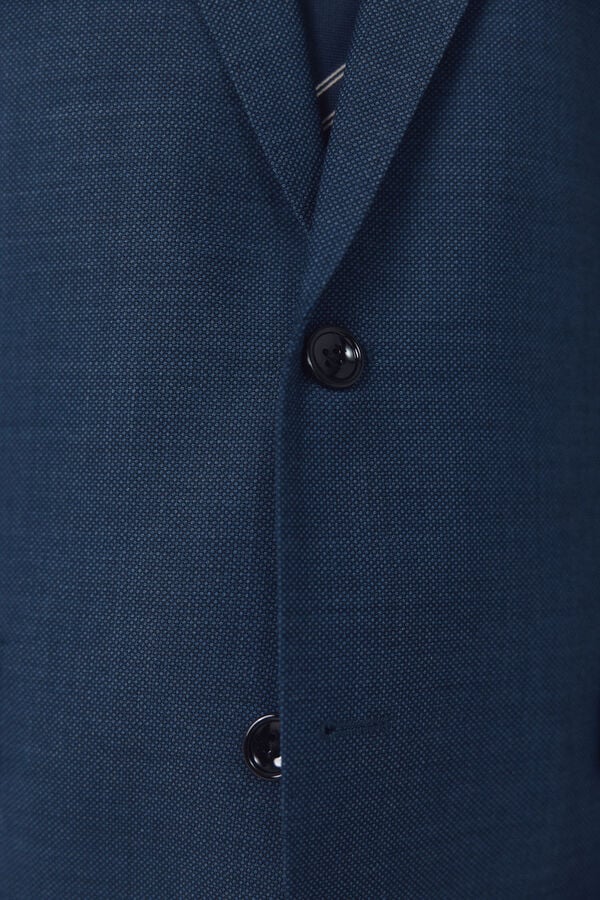 Cortefiel Blazer de fato olho de perdiz COOLMAX&reg; Azul