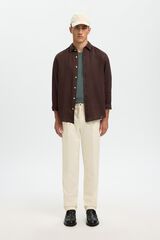 Selected Pantal&oacute;n informal con pinza Beige