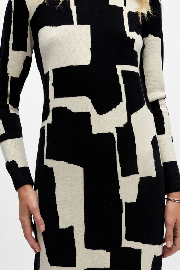 Object Vestido de malha estampado Impress&atilde;o