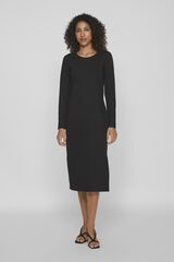 Vila Vestido midi Preto