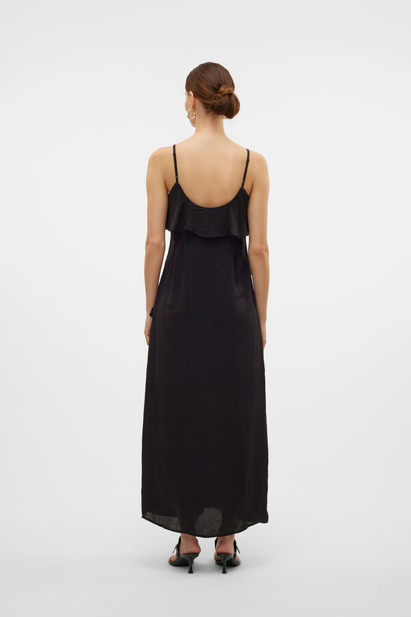 Vero Moda Vestido midi fluido Preto