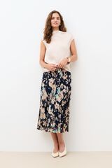 Caroll Camiseta sin mangas Tsatin Beige