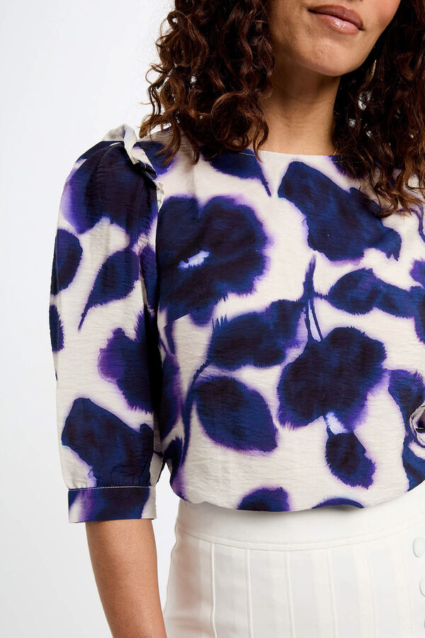 Morgan Blusa manga 3/4 estampada Multicolor