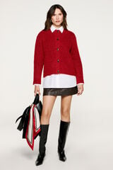 Selected C&aacute;rdigan lana y alpaca Rojo