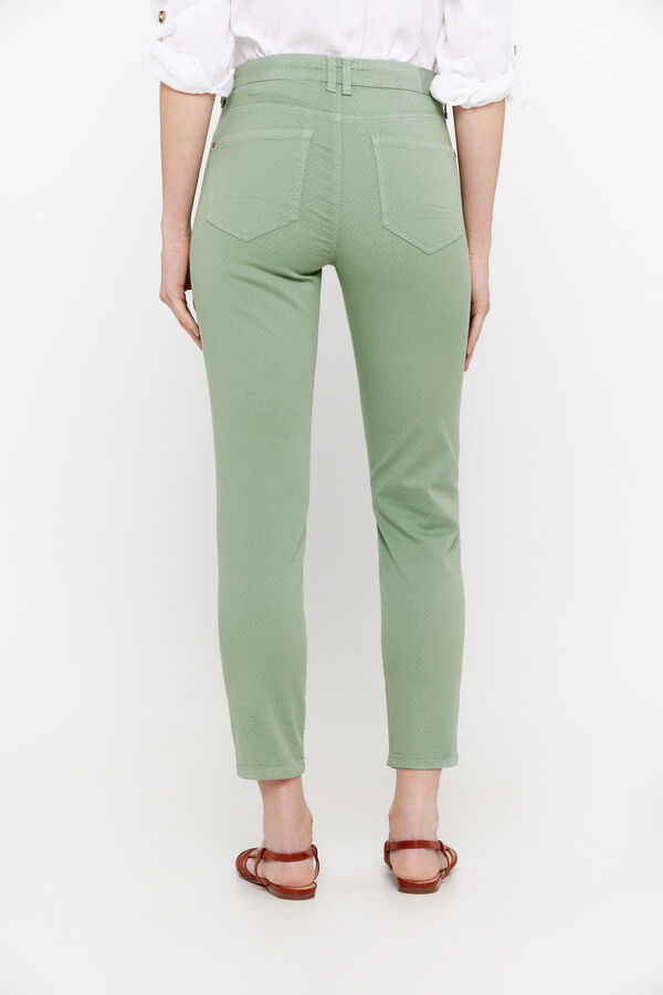 Cortefiel Pitillo jacquard sensational fit Verde