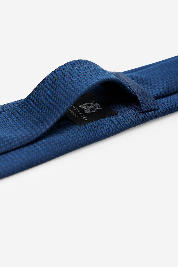 Cortefiel Corbata seda natural Azul marino