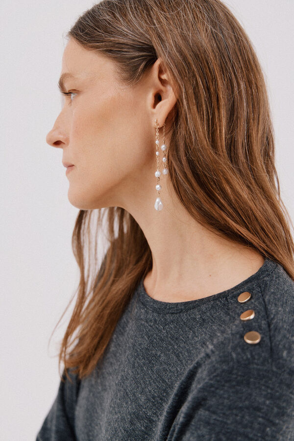 Cortefiel Camisa de caixa de bot&otilde;es Cinzento