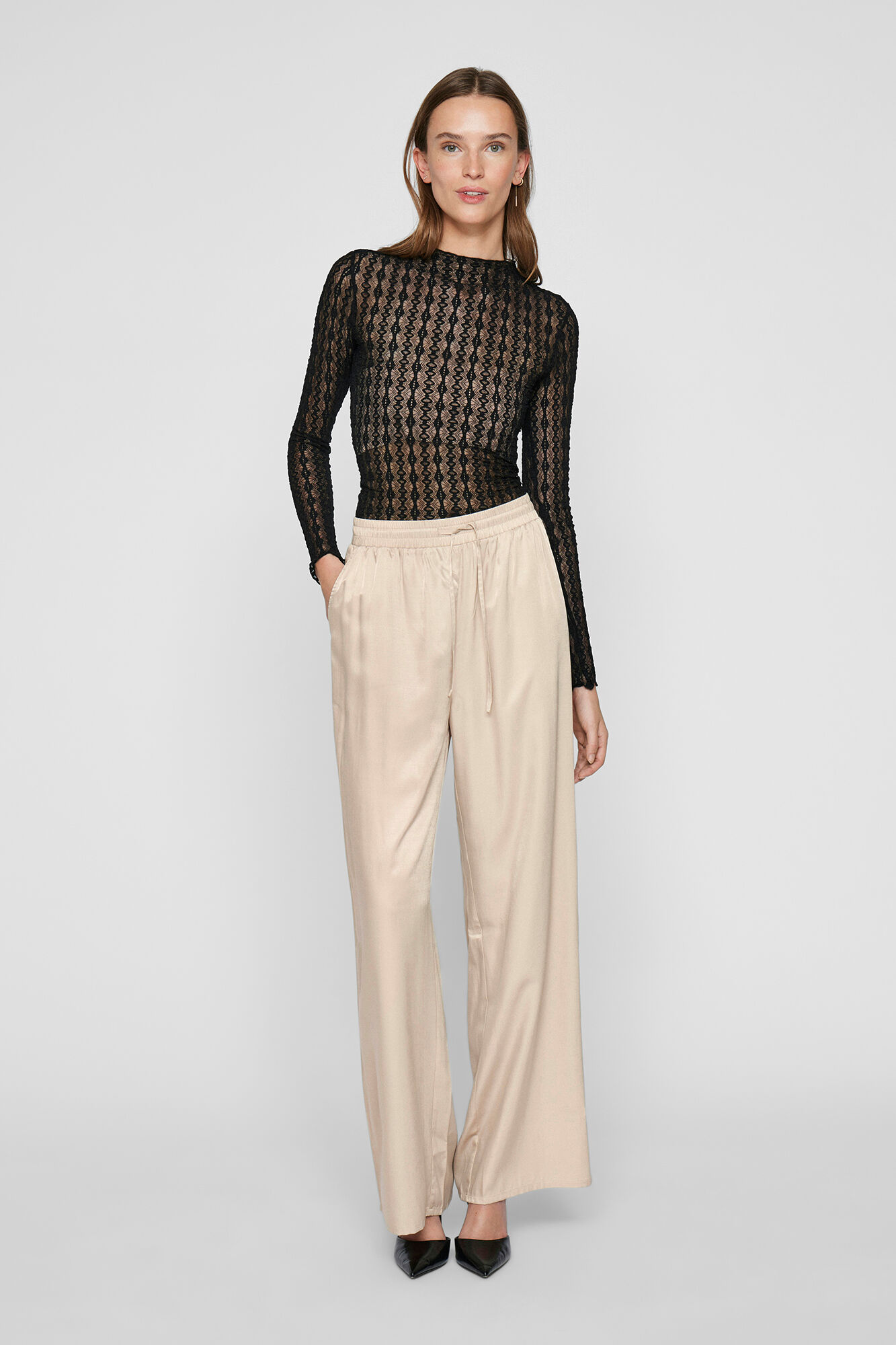 Vila Wide fluid trousers