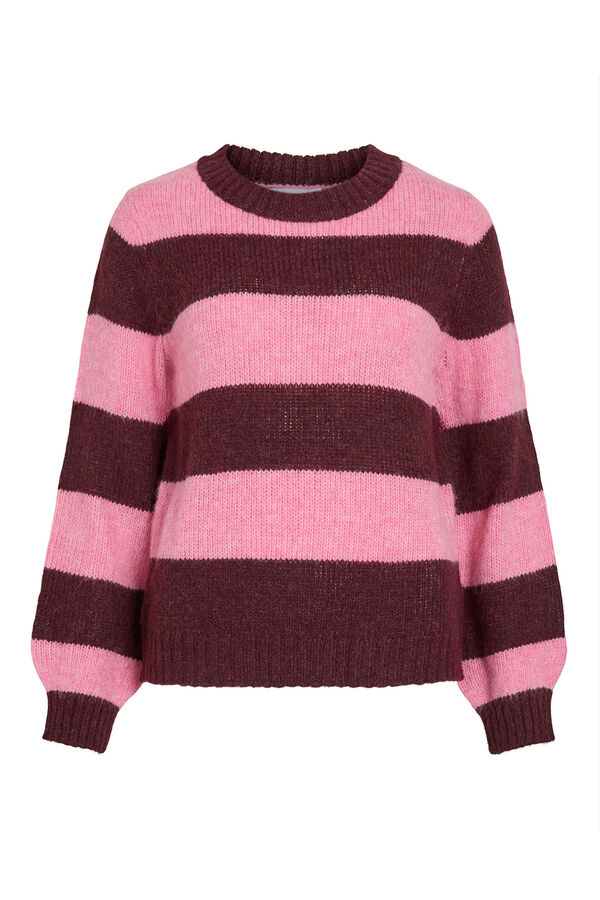 Vila Jersey de punto con rayas Morado