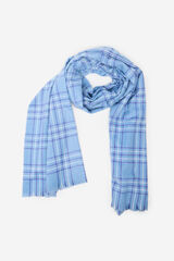 Cortefiel Fular de tartan Azul