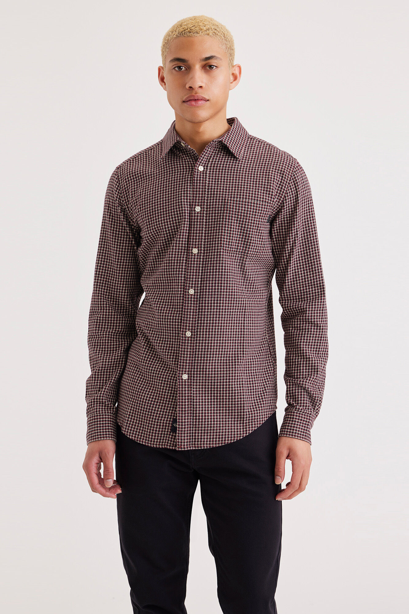 Dockers Camisa con botones Slim Fit Icon para hombre