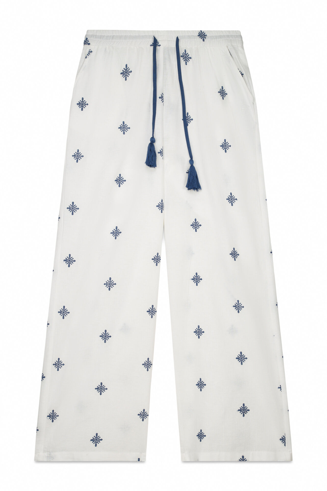 Cortefiel Pantal&oacute;n fluido bordado