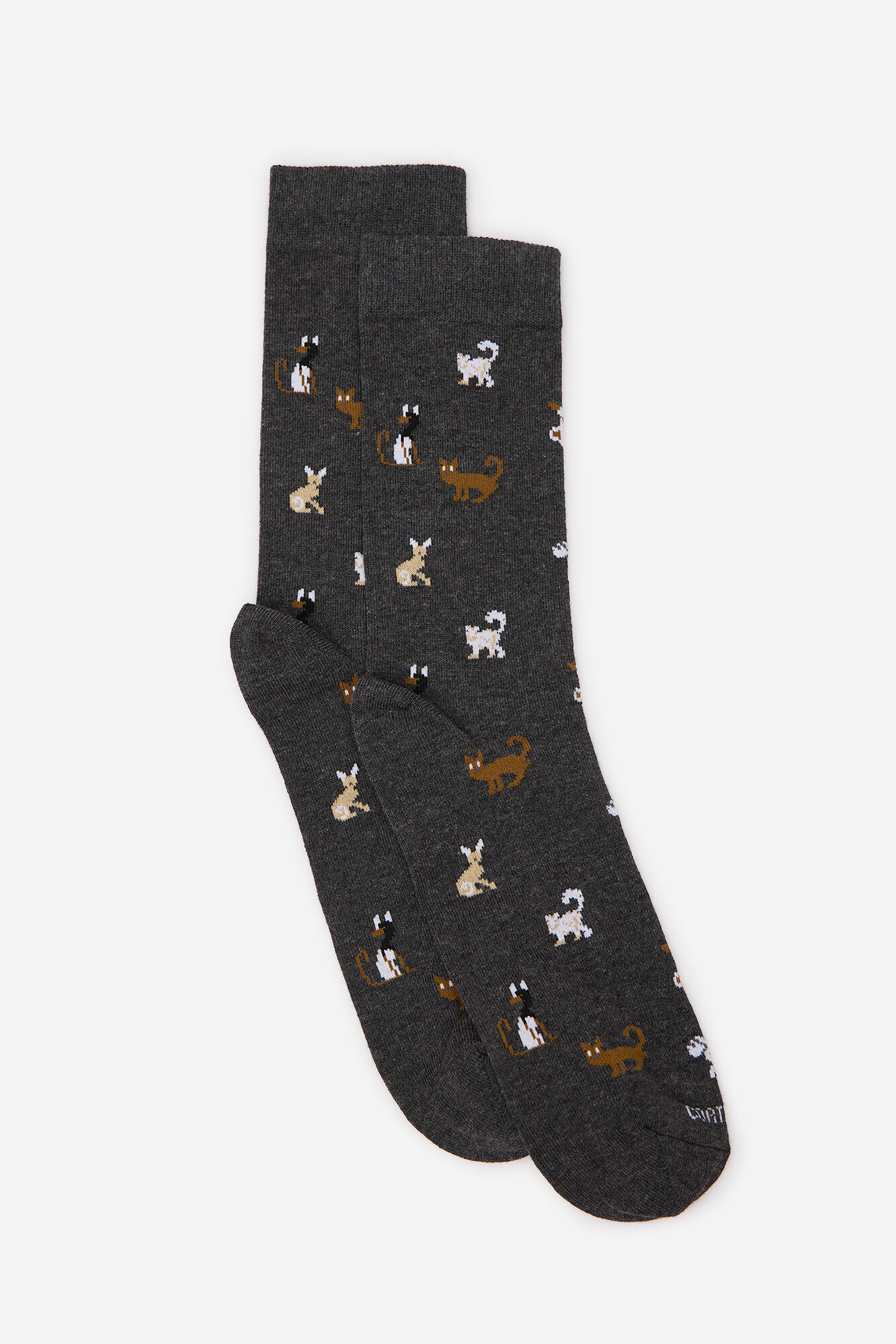 Cortefiel Calcet&iacute;n dibujo gato