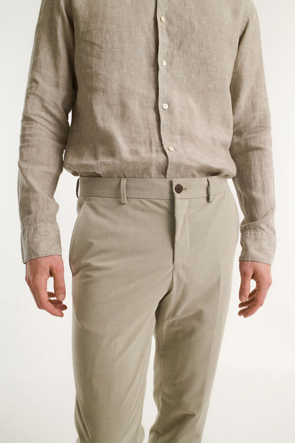 Selected Calças de fato Slim Fit Verde