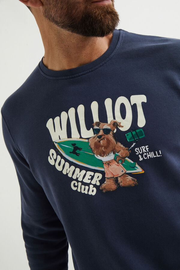 Williot Sweatshirt Surfista Mr. Williot Azul