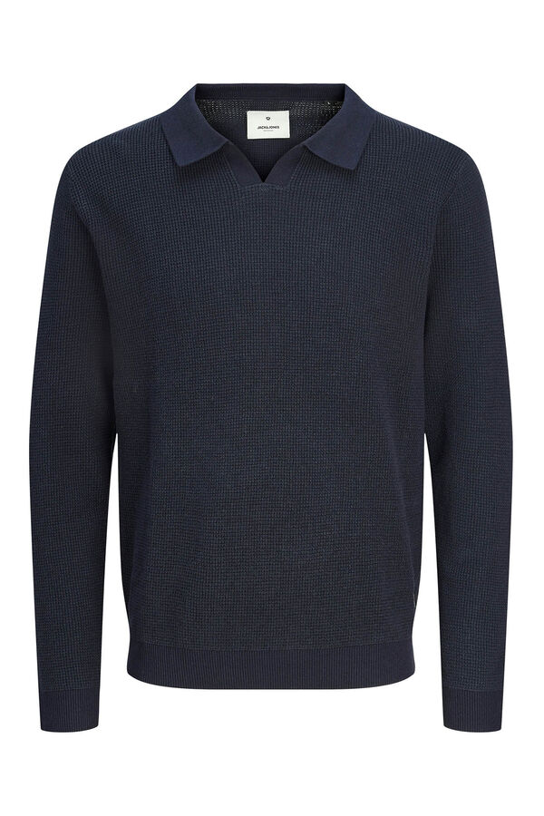 Jack & Jones Jersey con cuello Azul marino