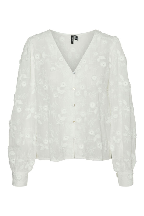 Vero Moda Top bordados Blanco
