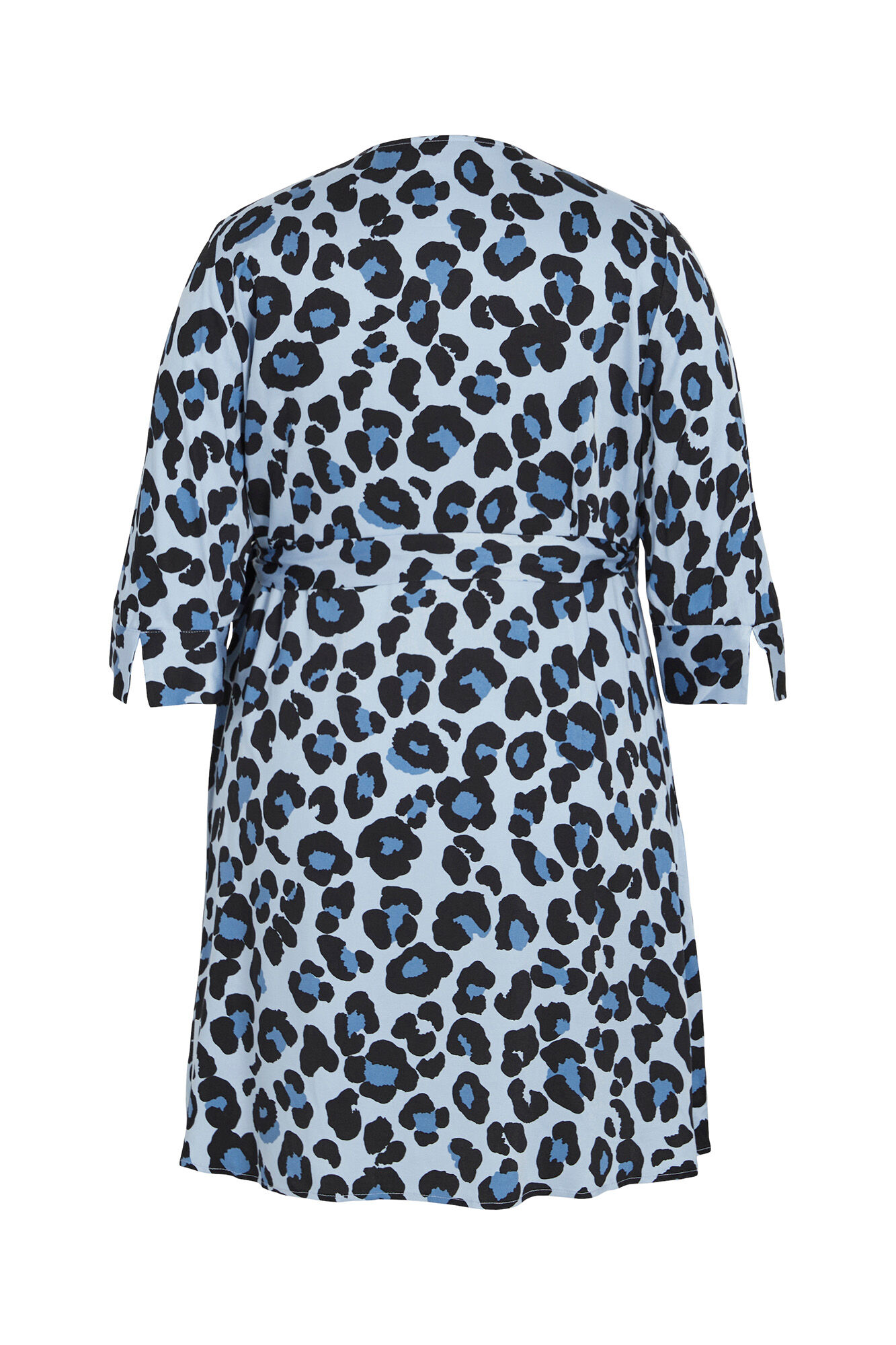 Evoked by Vila Vestido cruzado animal print curve