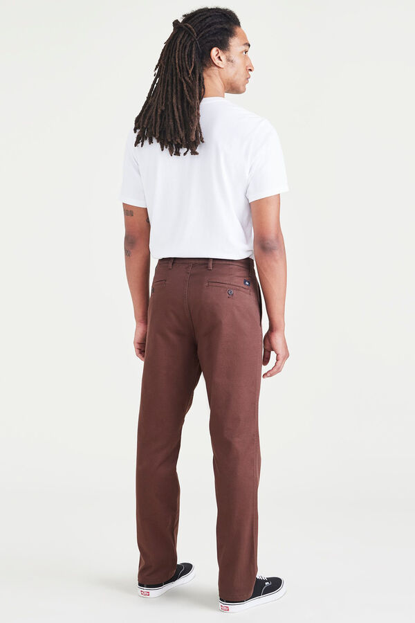 Dockers Pantalones chinos slim fit Marr&oacute;n