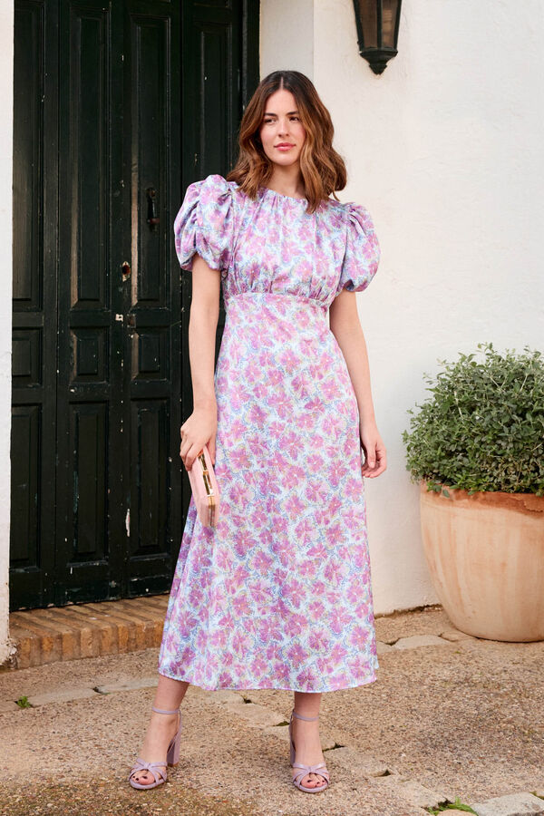 Pol&iacute;n Et Moi Vestido flores Astride Lila