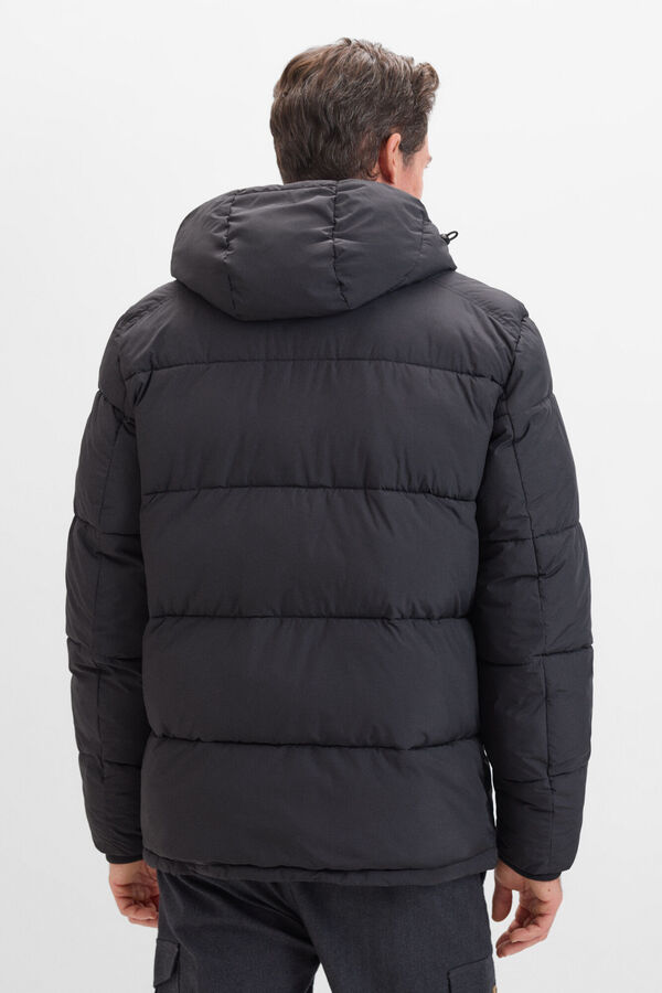 Cortefiel Blus&atilde;o acolchoado Preto