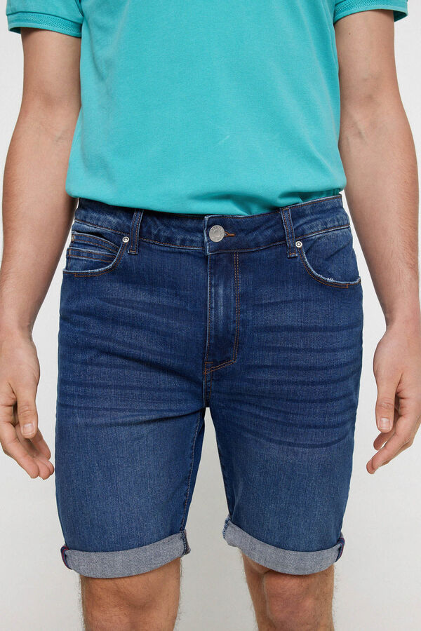 Privata Bermuda tejana mid light Azul