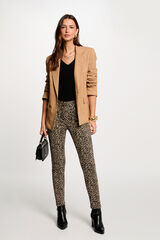 Morgan Calças slim estampadas Multicolorido