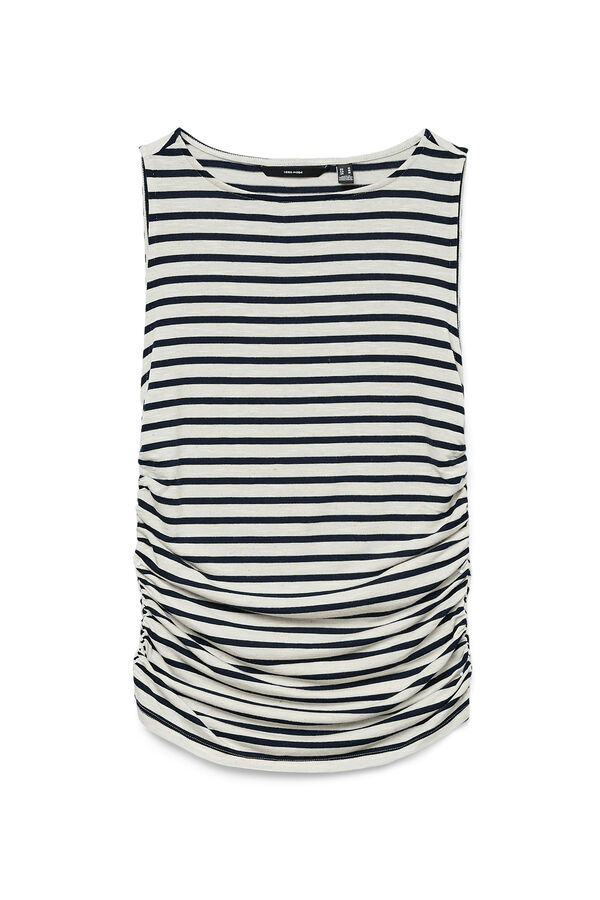 Vero Moda Top ajustado com franzidos Cinzento