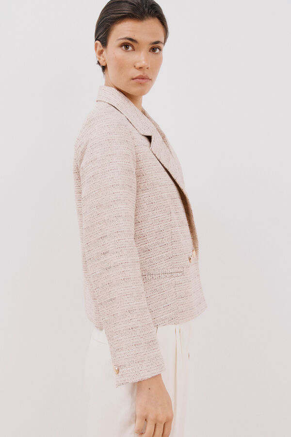 Cortefiel Jaqueta curta riscas Multicolorido