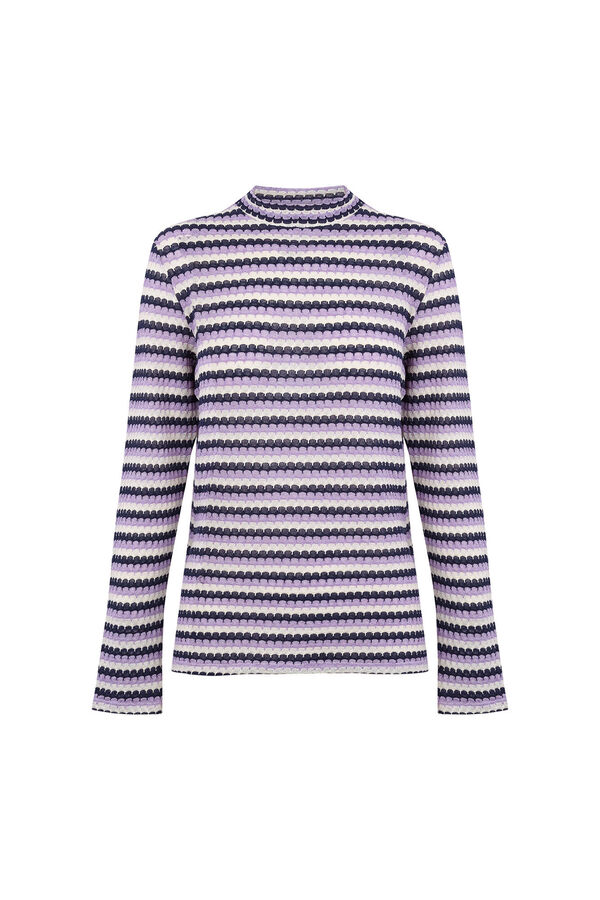 Slowlove Top b&aacute;sico estructura Estampado blanco