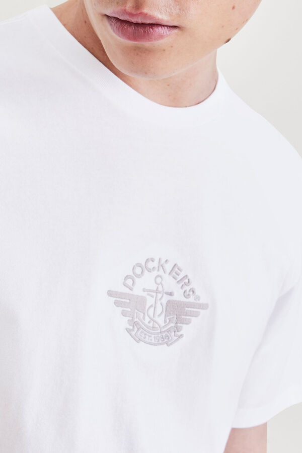 Dockers Camiseta logo slim fit Blanco